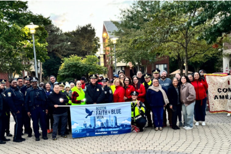 Boston Police and Villa Victoria Residents Unite for Community Peace Walk in South End