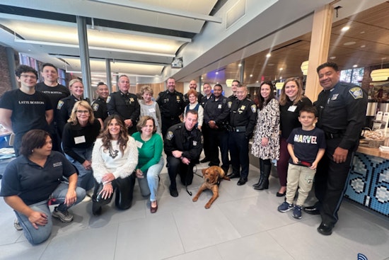 Boston Police Department Joins Community in Faith & Blue Event with New Comfort Dog at St. Cecilia's
