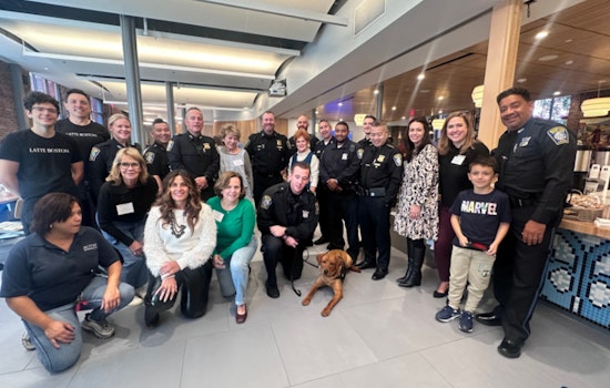 Boston Police Department Joins Community in Faith & Blue Event with New Comfort Dog at St. Cecilia's