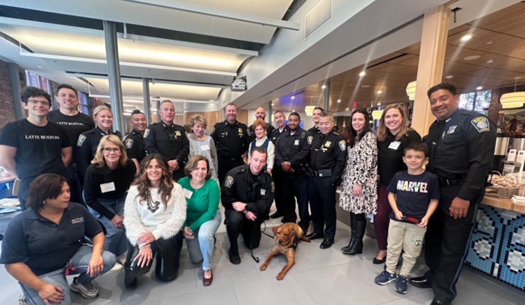 Boston Police Department Joins Community in Faith & Blue Event with New Comfort Dog at St. Cecilia's