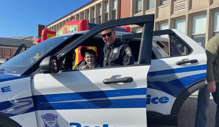 Boston Police Enhance Community Bonds at Holy Name Parish School's Touch a Truck Festival