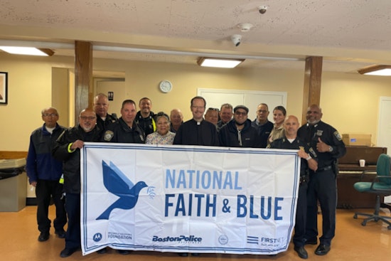 Boston Police Join Sacred Heart Church's Blessing of Officers Mass for Community Unity