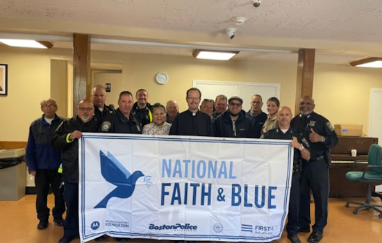 Boston Police Join Sacred Heart Church's Blessing of Officers Mass for Community Unity