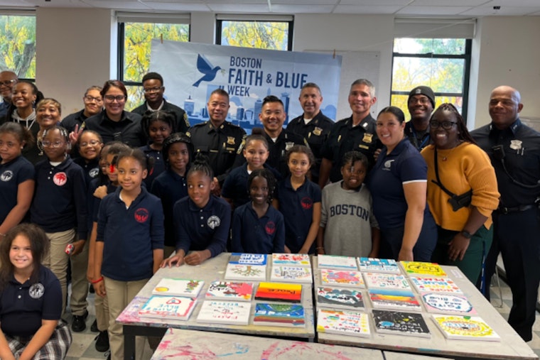 Boston's Mother Caroline's Academy Hosts Faith & Blue Kick-Off with Art and Community Building