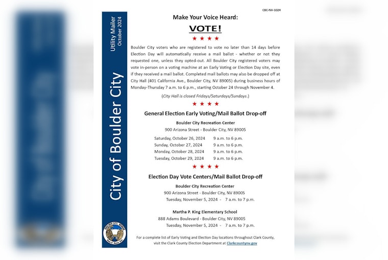 Boulder City Issues Correction After Utility Bill Misprint on Election Type