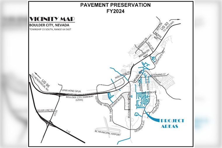 Boulder City Streets Set for Maintenance, American Pavement Preservation Schedules Slurry Seal Operations