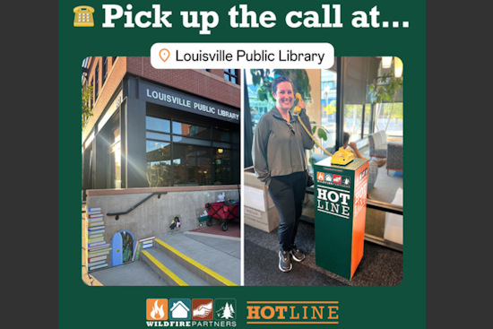 Boulder County's Wildfire Partners Ignites Fire Safety Dialogue with "The HOTline" Phone Stations