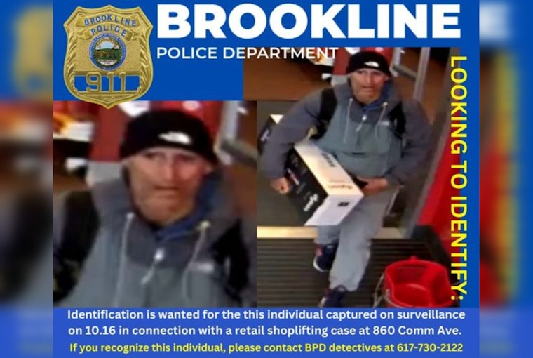 Brookline Police Appeal to the Public for Leads in Commonwealth Avenue Shoplifting Case