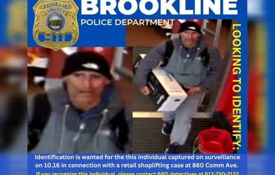 Brookline Police Appeal to the Public for Leads in Commonwealth Avenue Shoplifting Case