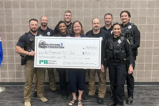 Brooklyn Park Police Federation Supports Families of Fallen First Responders with $5,000 Donation to The Minnesota 100 Club