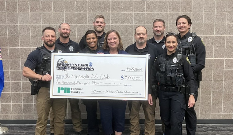 Brooklyn Park Police Federation Supports Families of Fallen First Responders with $5,000 Donation to The Minnesota 100 Club