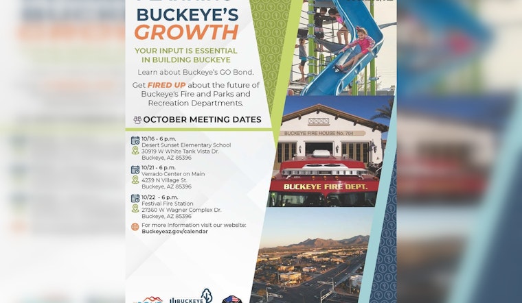 Buckeye Invites Residents to Shape City’s Future, Free Tacos and Fire Trucks at Bond Discussion Open Houses