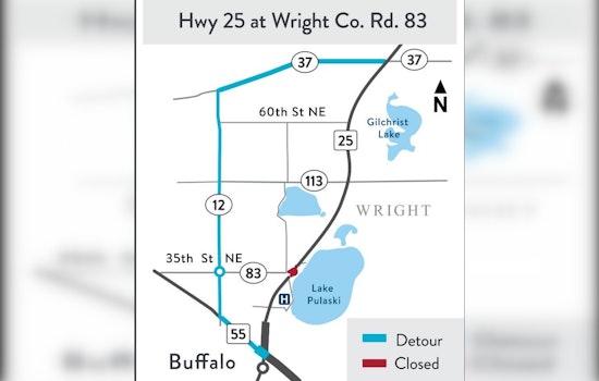 Buffalo-Monticello Roundabout at Hwy. 25 and CSAH 83 Opens Early to Ease Traffic and Improve Safety