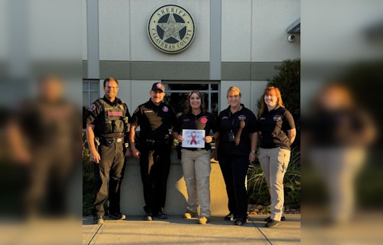 Calaveras County Sheriff's Deputies Display Pink Patches for Breast Cancer Awareness Month