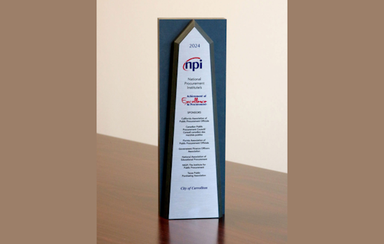 Carrollton Earns Prestigious 2024 Procurement Excellence Award from National Procurement Institute