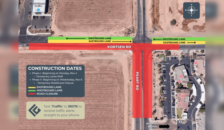 Casa Grande Braces for Traffic Shifts Amid Kortsen Road Sewer Upgrade