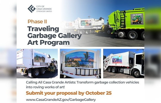 Casa Grande’s "Traveling Garbage Gallery" Returns, Inviting Local Artists to Adorn Sanitation Trucks with Art