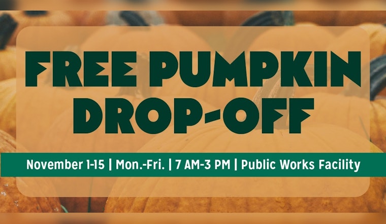 Chanhassen Invites Residents to Recycle Halloween Pumpkins for Farm Animal Feed