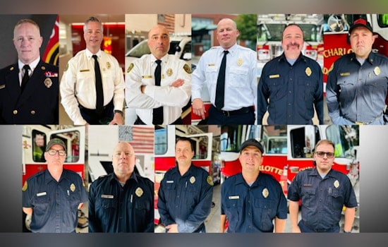 Charlotte Firefighters Honored With Bravery Awards for Valor During City Emergency on April 29