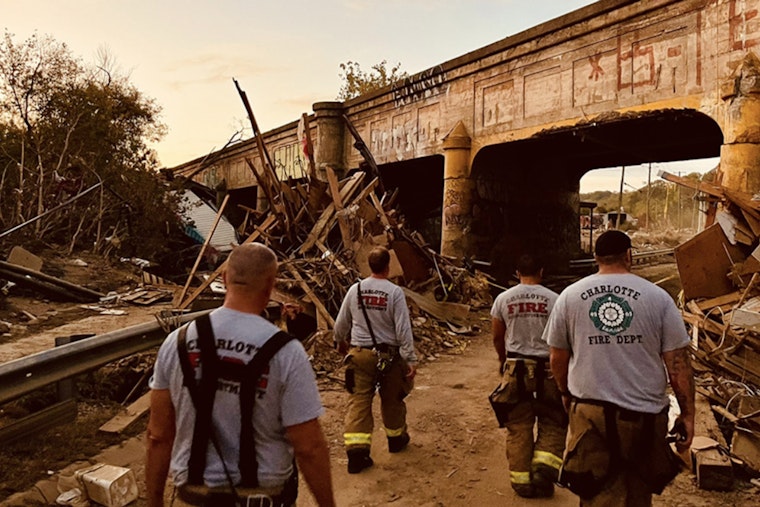 Charlotte Firefighters Return from Heroic Eight-Day Aid Mission in Hurricane-Hit Asheville
