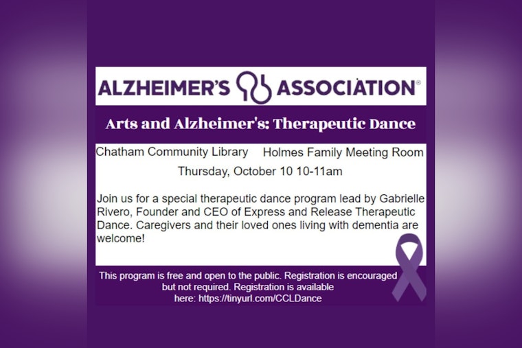 Chatham Community Library Hosts "Arts & Alzheimer's" Dance Program to Support Dementia Patients in Pittsboro