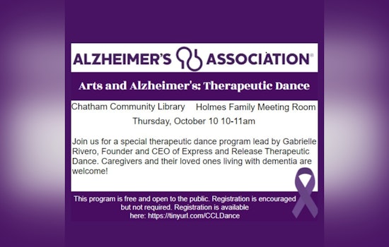 Chatham Community Library Hosts "Arts & Alzheimer's" Dance Program to Support Dementia Patients in Pittsboro