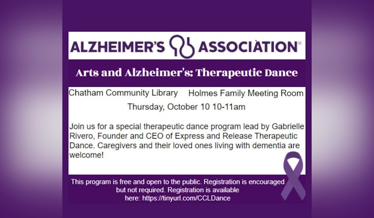 Chatham Community Library Hosts "Arts & Alzheimer's" Dance Program to Support Dementia Patients in Pittsboro