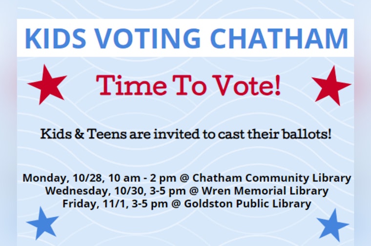 Chatham County Public Libraries Champion Early Voter Engagement for Youth with Mock Elections
