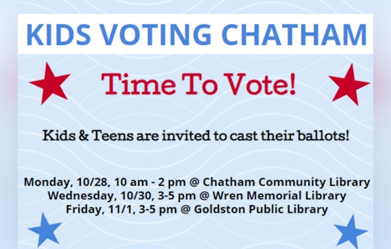 Chatham County Public Libraries Champion Early Voter Engagement for Youth with Mock Elections