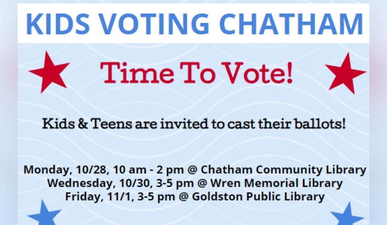 Chatham County Public Libraries Champion Early Voter Engagement for Youth with Mock Elections