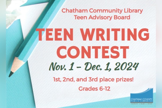 Chatham County Public Libraries Launches Teen Writing Contest with Pittsboro Book Prizes Awaiting Winners