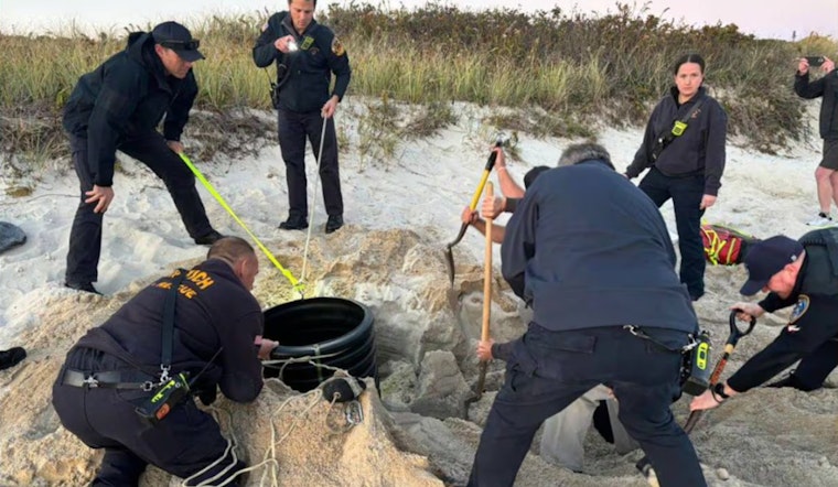 Child Safely Rescued from Sand Pit at Harwich's Brooks Road Beach