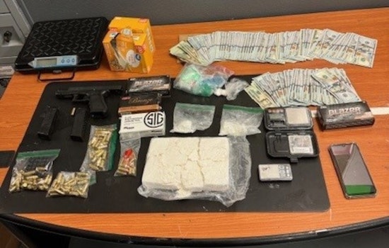 Citrus Heights Police Seize Cocaine Worth $50,000 and Illegal Firearm, Suspect Booked on Felony Charges