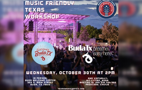 City of Buda Strives for Music Friendly Texas Community Certification with Governor Abbott's Support