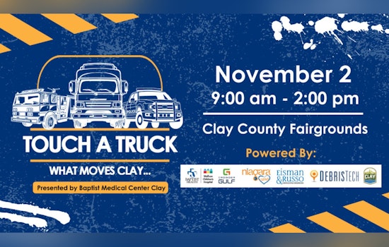 Clay County's "Touch A Truck: What Moves Clay" Event Rescheduled to Nov 2 Following Storm Delay