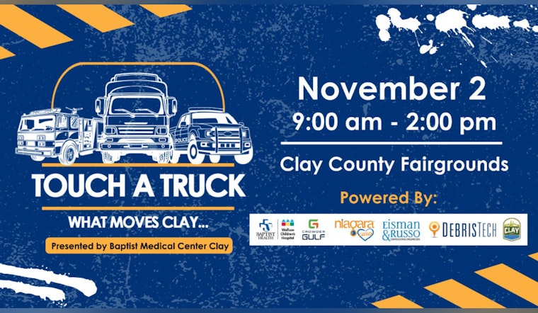Clay County's "Touch A Truck: What Moves Clay" Event Rescheduled to Nov 2 Following Storm Delay