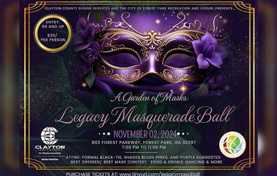 Clayton County to Host Enchanting "Legacy Masquerade Ball" for Seniors in Forest Park
