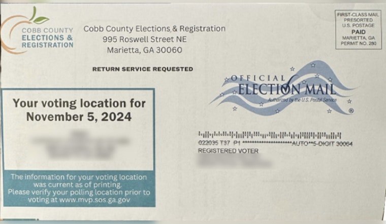 Cobb County Elections Office Corrects Voting Location Mix-Up for Marietta Precincts Ahead of November 5 Polls