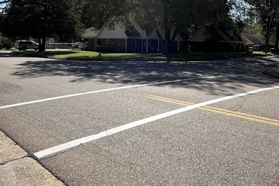 Collierville Streets Sparkle with Safety, Town Refreshes Crosswalks Ahead of School Season