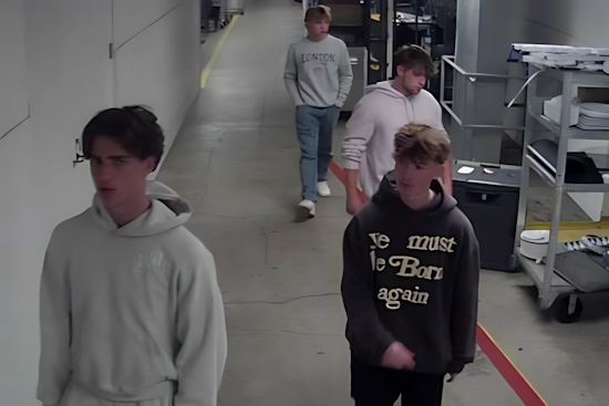 Columbus Police Seek Five Suspects in N. High St. Utility Cart Theft Worth $5,000, Tips Sought