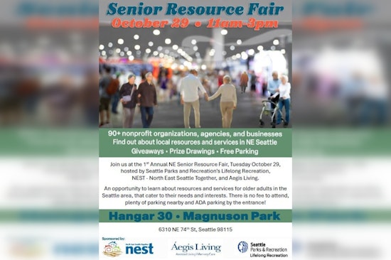 Connect and Discover at the Inaugural NE Seattle Senior Resource Fair on October 29 at Magnuson Park