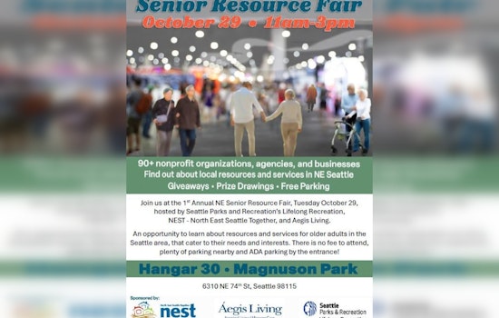 Connect and Discover at the Inaugural NE Seattle Senior Resource Fair on October 29 at Magnuson Park