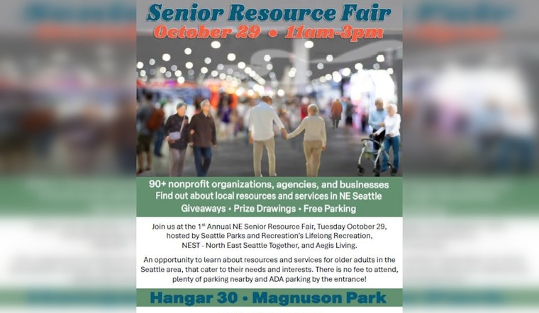 Connect and Discover at the Inaugural NE Seattle Senior Resource Fair on October 29 at Magnuson Park
