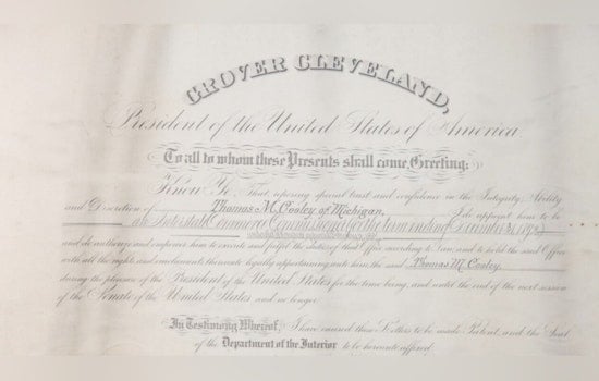 Cooley Law School Acquires Historic 1887 Scroll from Justice Cooley's Great-Granddaughter