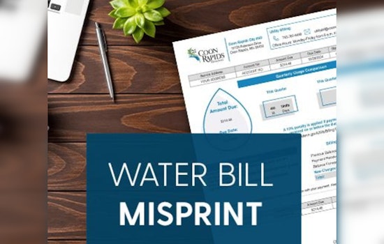 Coon Rapids Issues Apology for Utility Bill Printing Error, Advises Residents to Await Corrected Statements