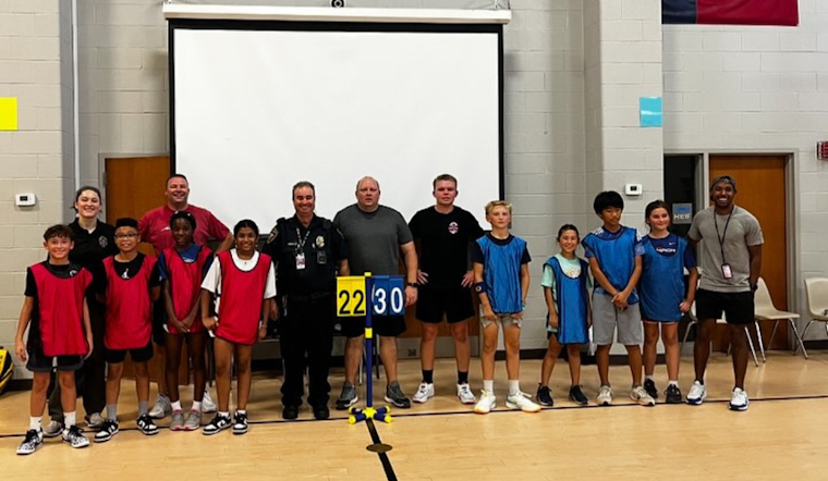 Coppell Community Cheers as Local Police and 5th Graders Team Up for Red Ribbon Week Basketball Game