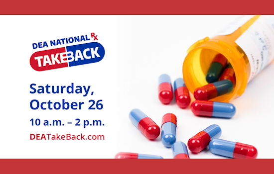 Coppell Joins DEA National Drug Takeback Day, Safe Disposal of Unused Medications on October 26th