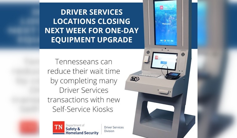 Crossville and Roane County Driver Services Centers to Close for One-Day Technology Upgrade