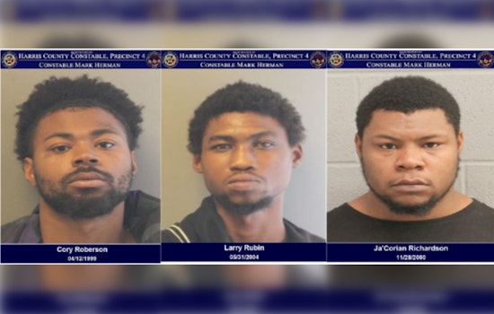 Three Suspects Detained with Stolen Goods, Await Bond Hearings in Harris County