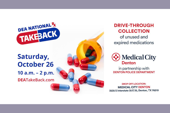 Denton Police Host Anonymity-Guaranteed Drug Take-Back Event to Combat Prescription Misuse